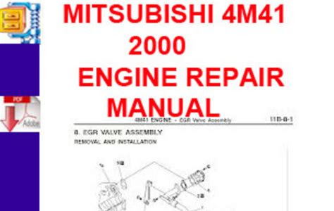 Read mitsubishi pajero 4m41 engine manual Kindle Editon PDF