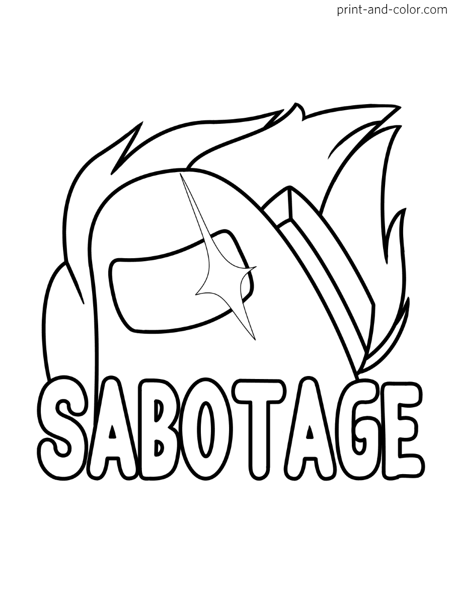 Among Us coloring pages | Print and Color.com