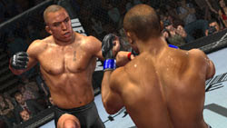 A punch oriented standing game in 'UFC 2009 Undisputed'
