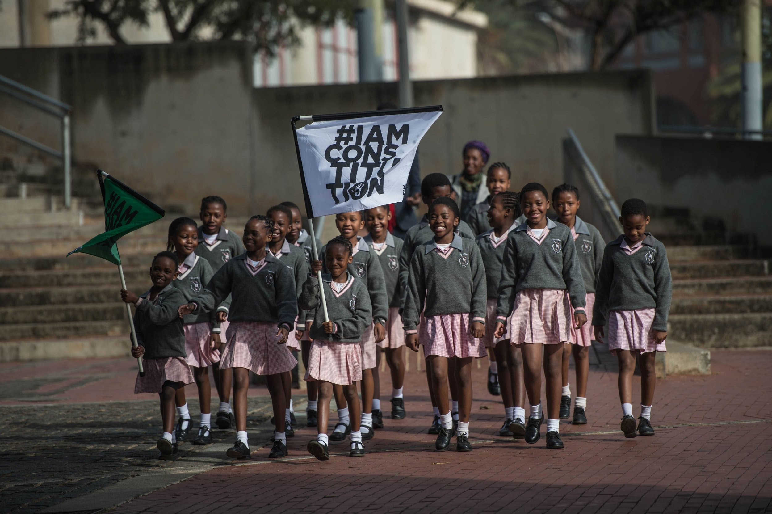 South Africa students at Soweto Uprising event.
