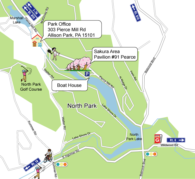 Map Of North Park North Park Sakura Map | Pittsburgh Sakura Project