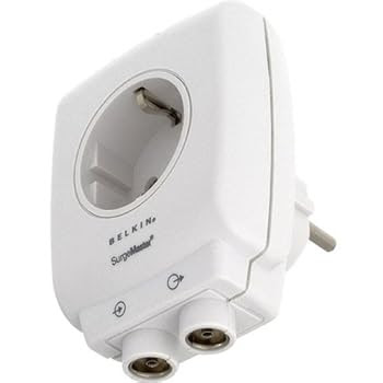 Belkin F9H102vexCW Bloc 1 prise + coax (TV) Belkin F9H102vexCW Bloc 1 prise + coax (TV)