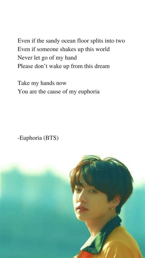 euphoria  bts jungkook lyrics wallpaper bts lyrics