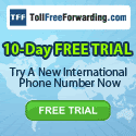 10 Day Free Trial from TollFreeForwarding   