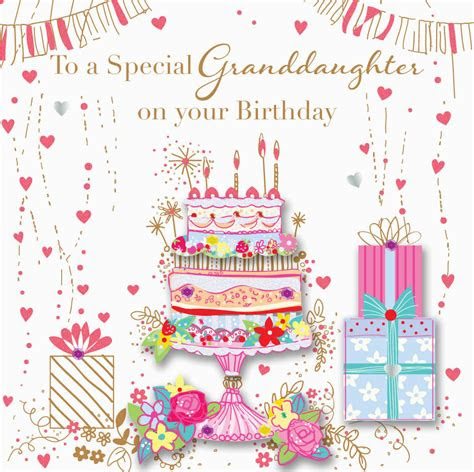  granddaughter birthday card granddaughter sending loving wishes for a