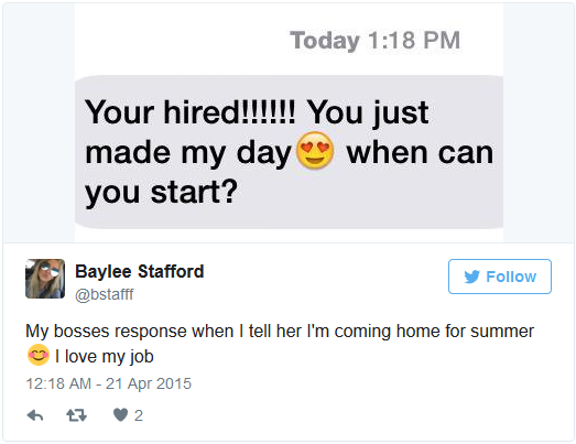 boss rehire tweet