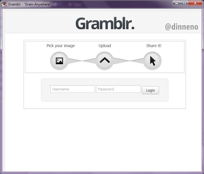 download instagram melalui PC Gramblr