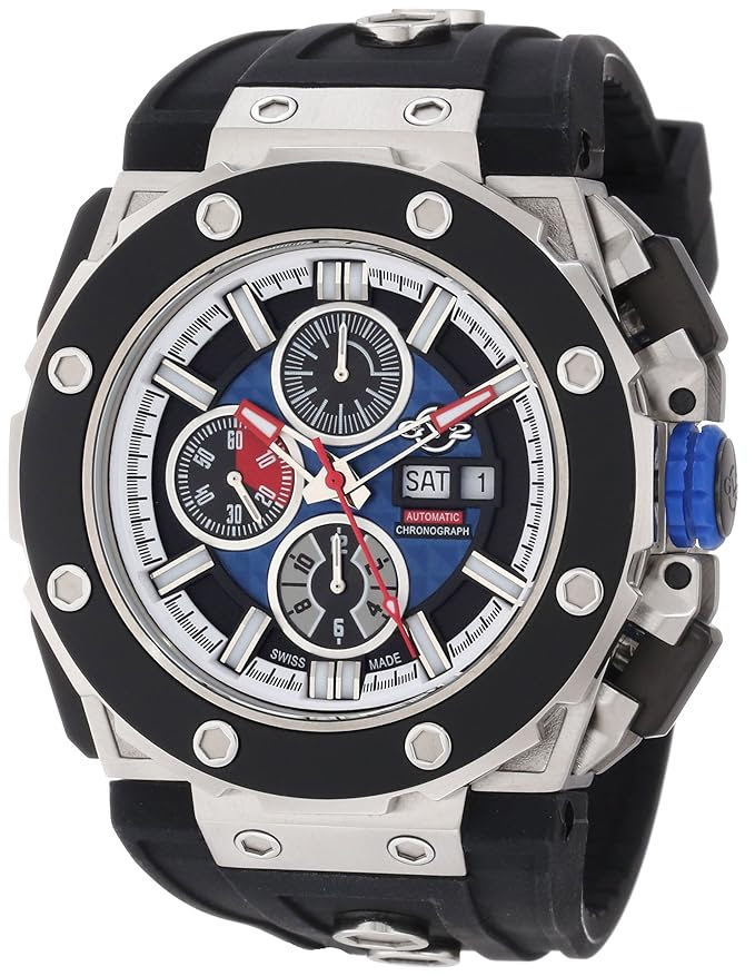 Amazon.com: GV2 by Gevril Men's 8802 Corsaro Round Automatic ...