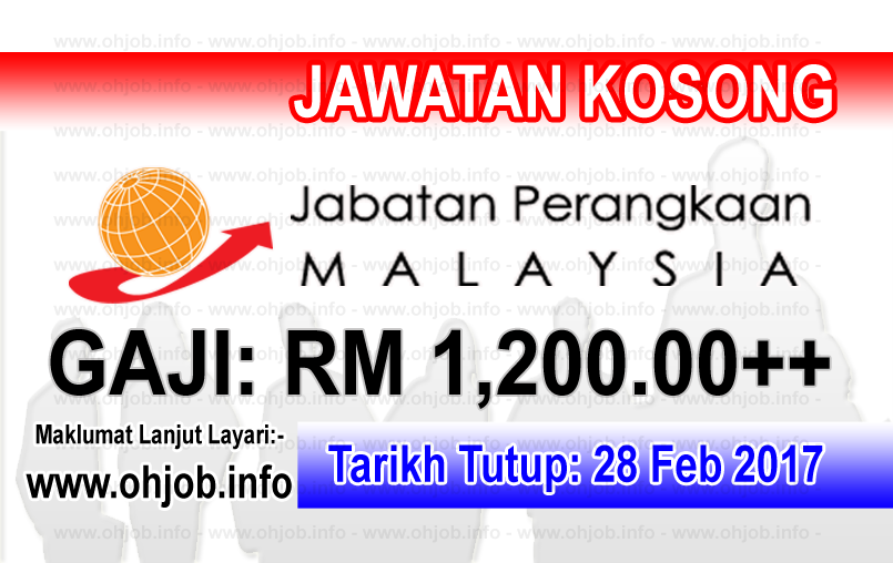 Jawatan Kerja Kosong Jabatan Perangkaan Malaysia logo www.ohjob.info februari 2017