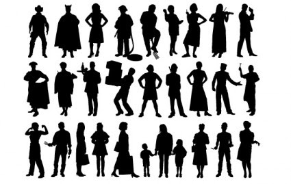 人のシルエット ベクター人 無料ベクトル 無料でダウンロード