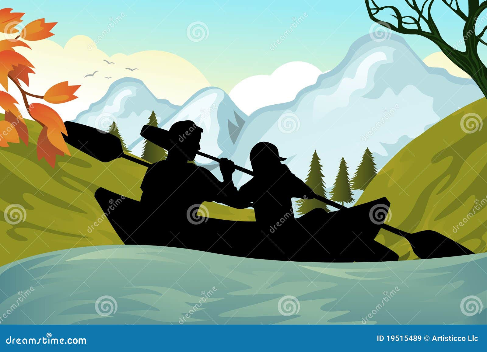 Kayaking People Royalty Free Stock Images - Image: 19515489