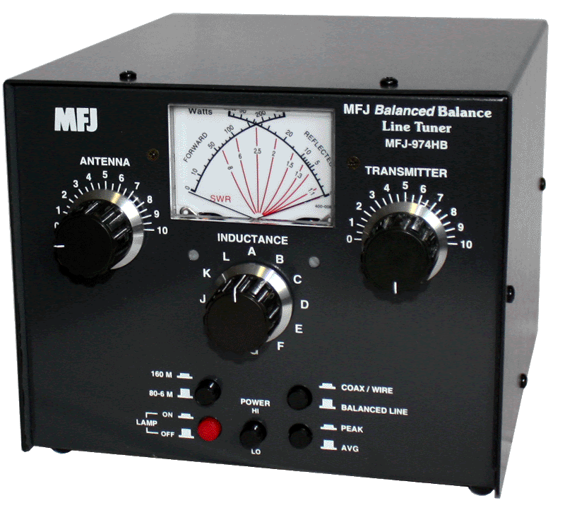 Mfj-974hb 6 - 160 Meters Balanced Line Antenna Tuner - 974HB - Manual - Antenna  Tuners - by Mfj - The Mfj-974hb