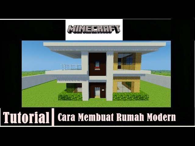 Minecraft Tutorial Cara Membuat Rumah Modern 4 