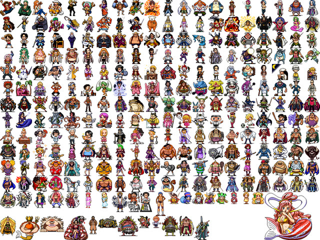 Tinami イラスト ワンピースドット絵 272キャラまとめ