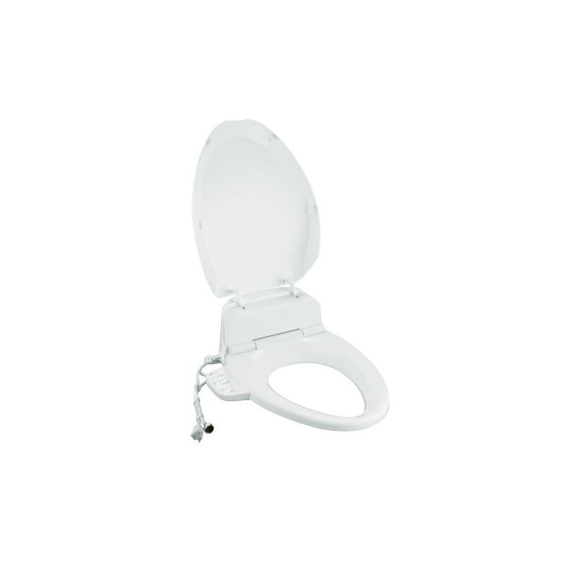 Kohler K-4737 C3-125 Elongated Bowl Toilet Seat with Bidet Functionality and Tan White Accessory Elongated