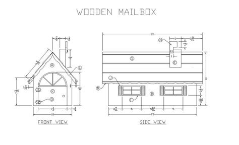 plans  wooden mailbox  woodworking