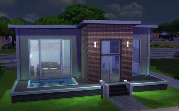modern pool