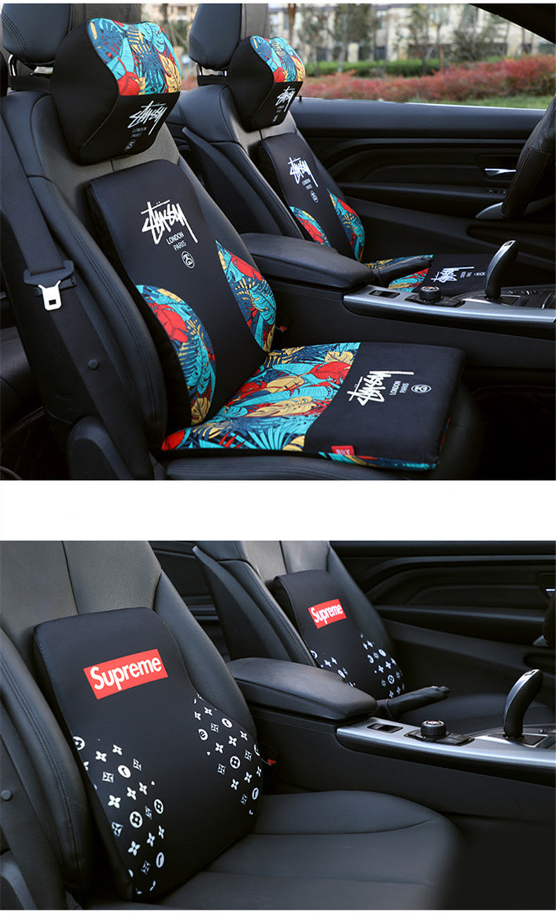 Supreme 腰クッション 車用 低反発クッション 腰痛対策 低反発 車 椅子