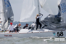 J/24 Bangor Packet- Martha Parker on bow