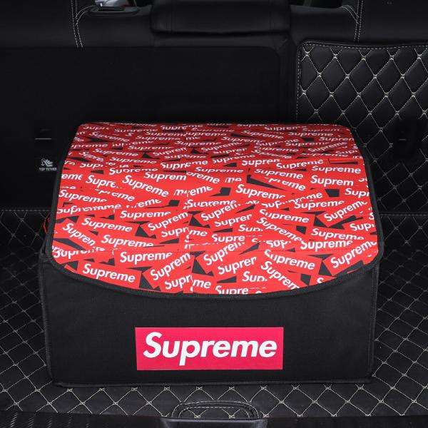 Supreme 車トランク収納ボックス ブランド トランク収納アッサトランク収納ボックス 大容量 キャンプ ピクニック