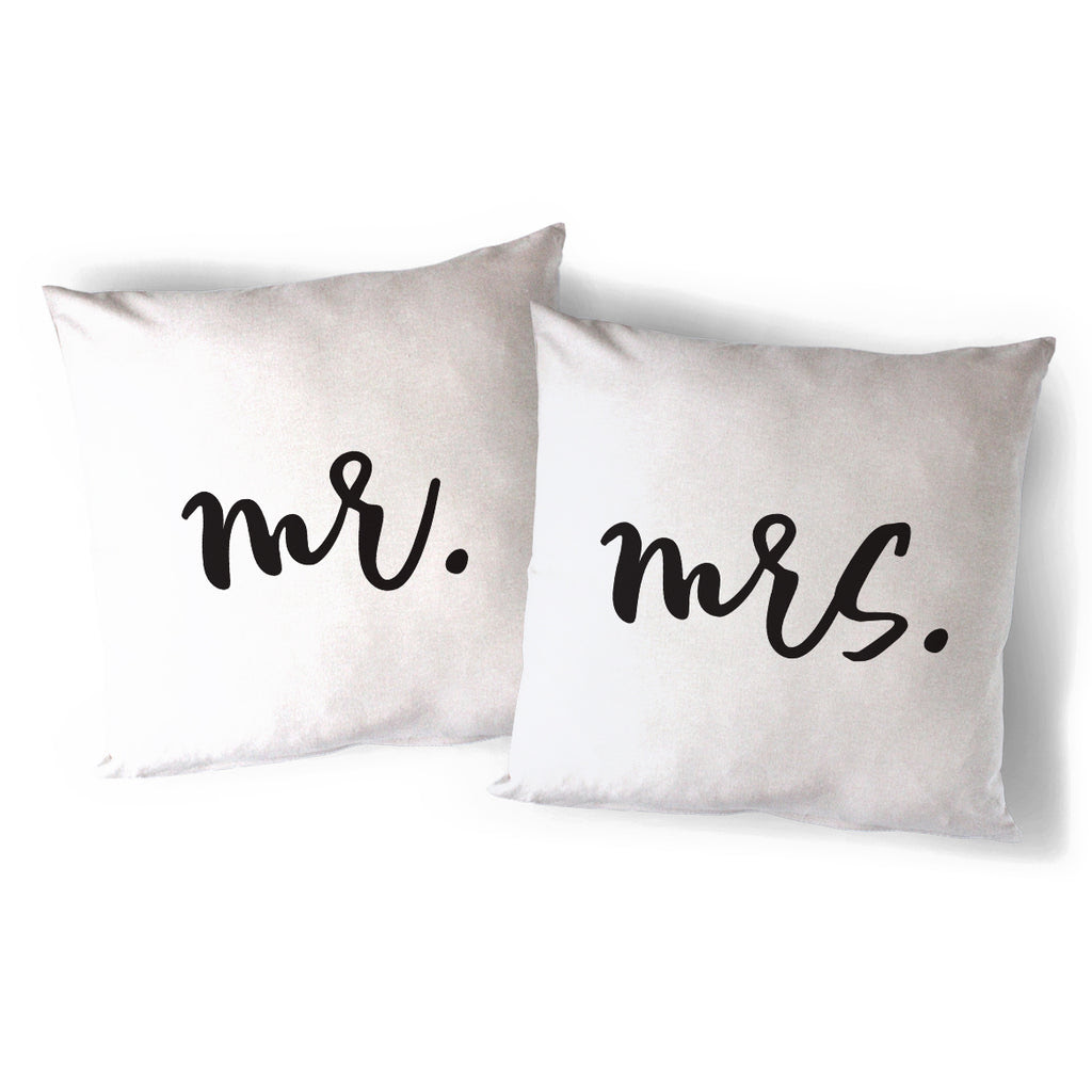mr &amp; mrs pillowcases personalized