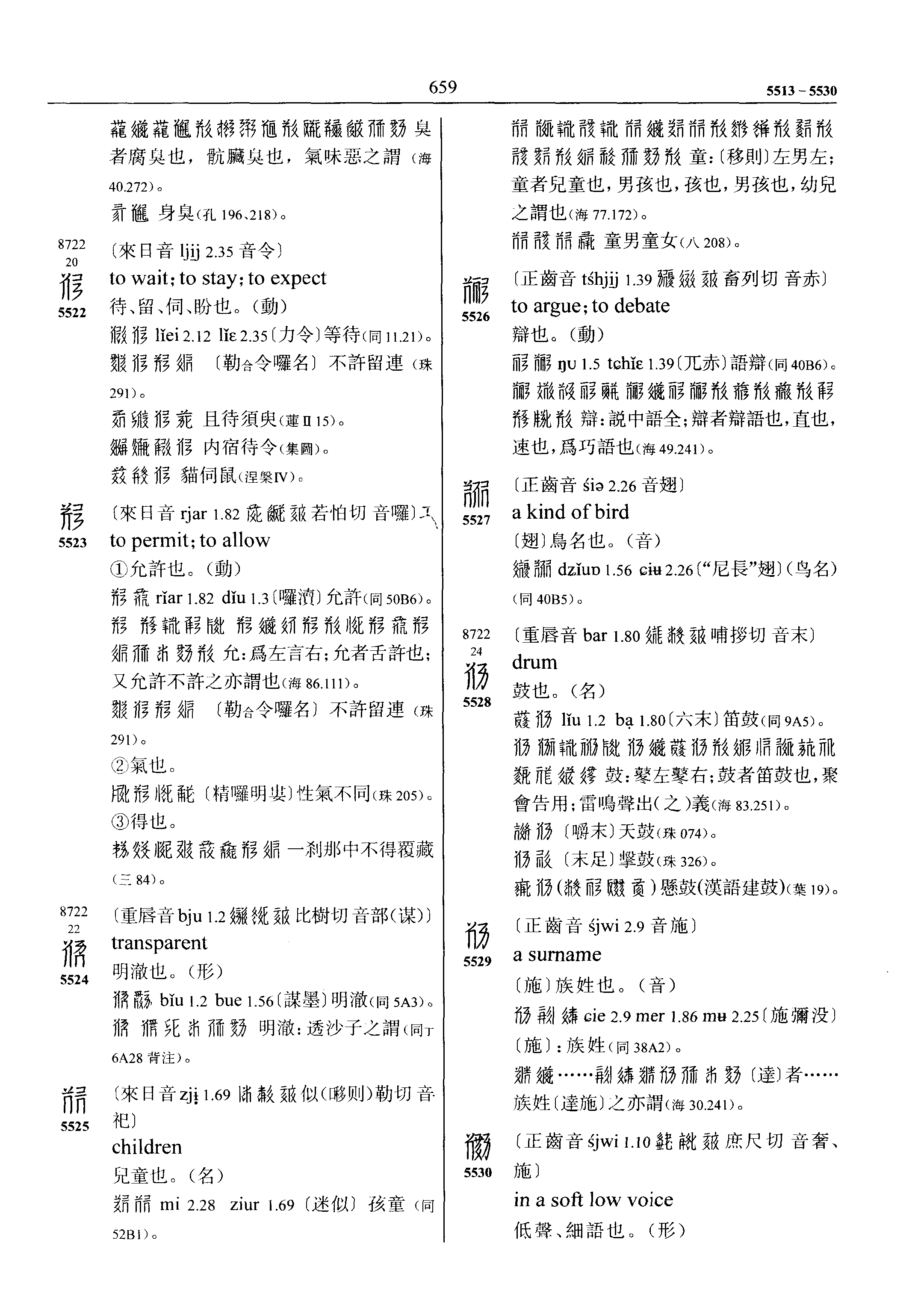 5526 簡明夏漢字典 古今文字集成