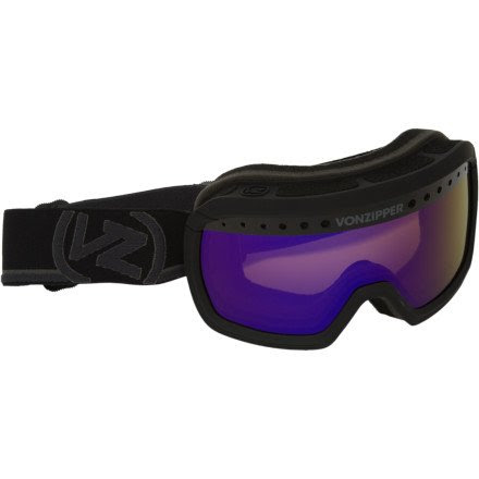 Von Zipper Fubar Snow Goggle,black Satin Frame/Astro Chrome Lens,One Size