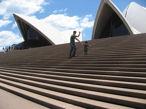 Running up steps of SOH