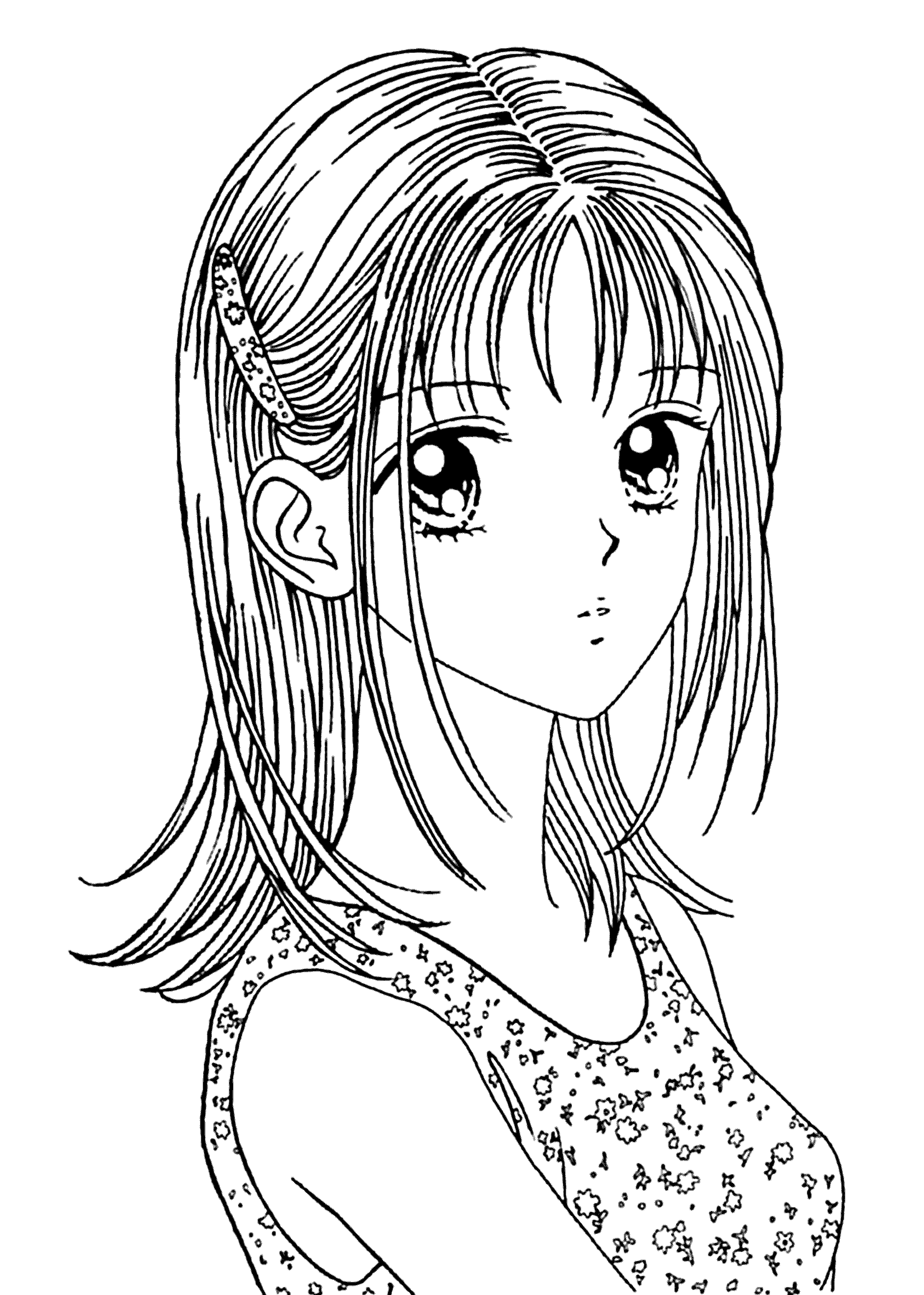 Download Manga coloring pages to download and print for free