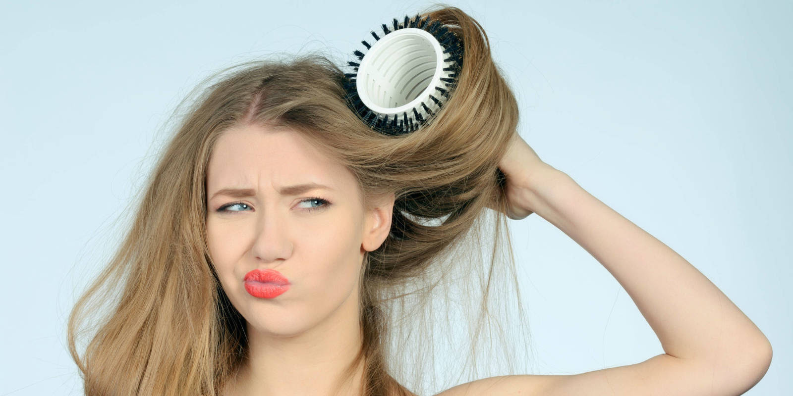 Hair being trimmed by a professional