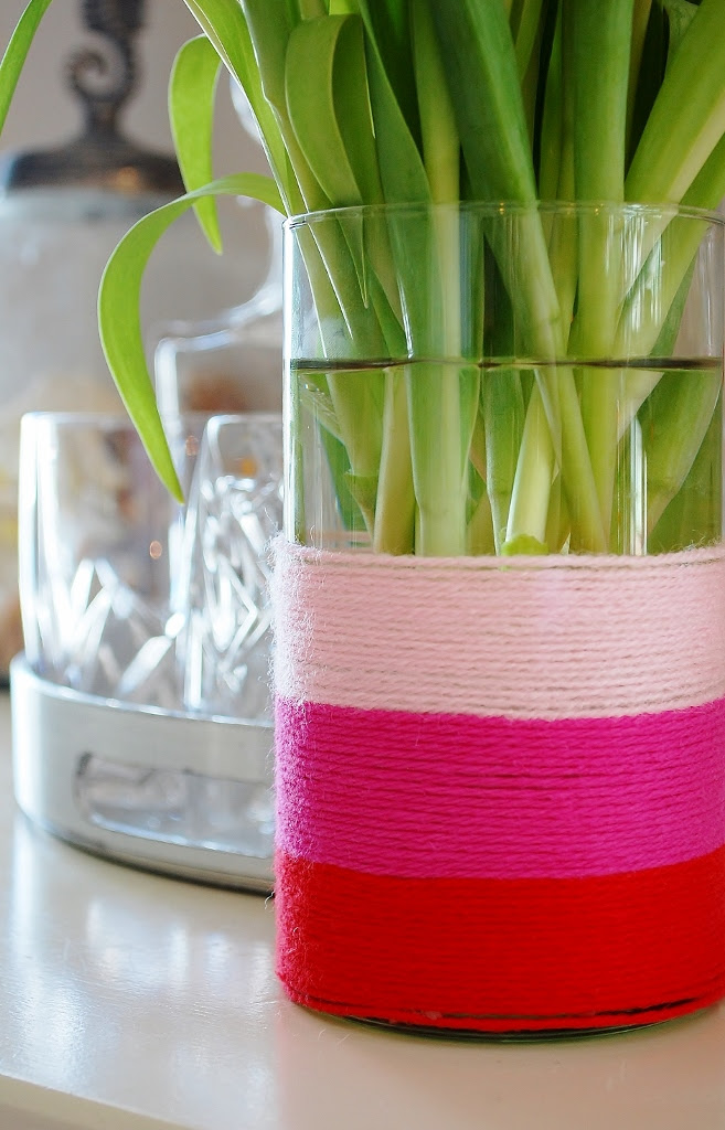 Easy DIY Valentine Vase - Miss Frugal Fancy Pants