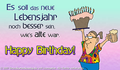 alles gute zum birthday