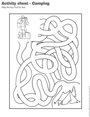 Free Garden Planner on Open Activity Sheet Camping Activity Sheets Are Suggested For Each