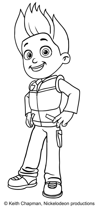 Ryder Paw Patrol coloring page Ryder Paw Patrol coloring page