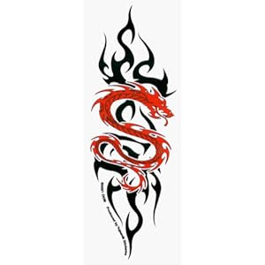 31x43 Red Chinese Dragon on a