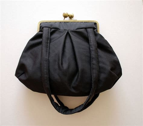 large black shoulder bag large clutch pursemetal frame