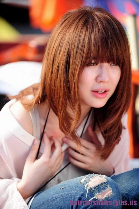 Korean medium hairstyle