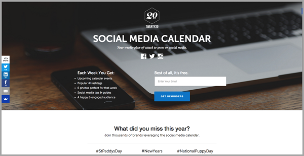 Twenty20 blog writing tool