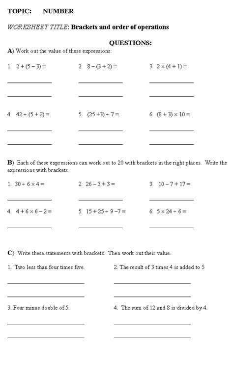  free high school math worksheet from funmathscom math review