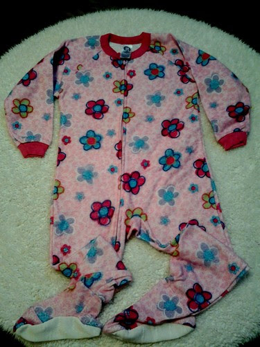 Gerber-Pink-Fleece-Floral-Print-Footed-Pajamas-4T