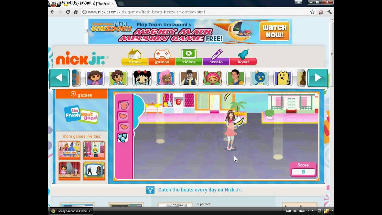 Nick Jr. Kids Games (Fresh Beat Band Game) - YouTube