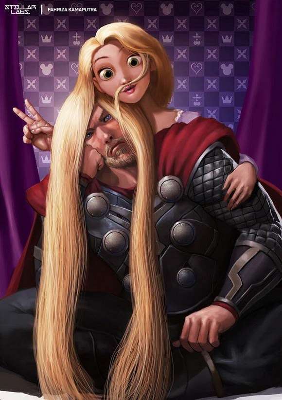 ikantenggelem:

Disney / Marvel Mashup [via]
