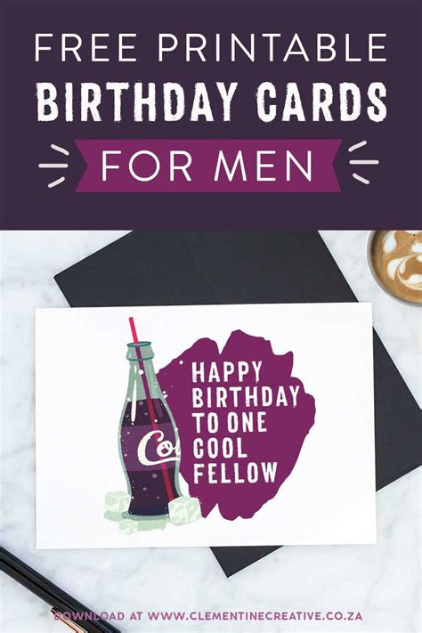  free printable birthday cards for him web free printable birthday cards