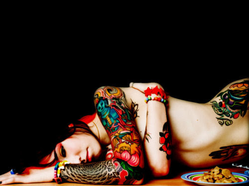 tattooed girl
