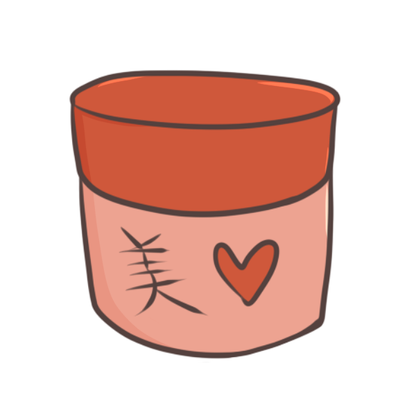 怪しげな美容クリームのイラスト かわいいフリー素材が無料のイラストレイン
