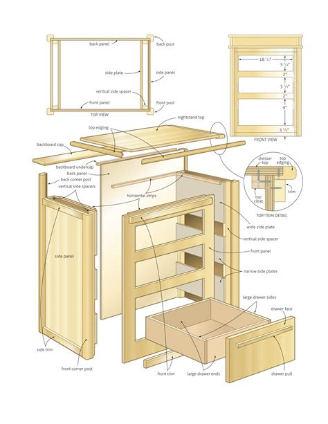 Woodworking Plans Nightstand
