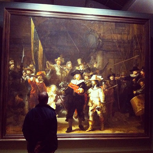 Today I was in the presence of two art Gods. Van Gogh and Rembrandt. This one is the original Night Watch. I can stay and look at his work for hours. #wow