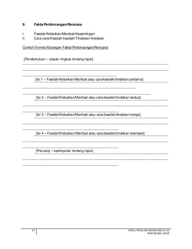 Modul penulisan sk