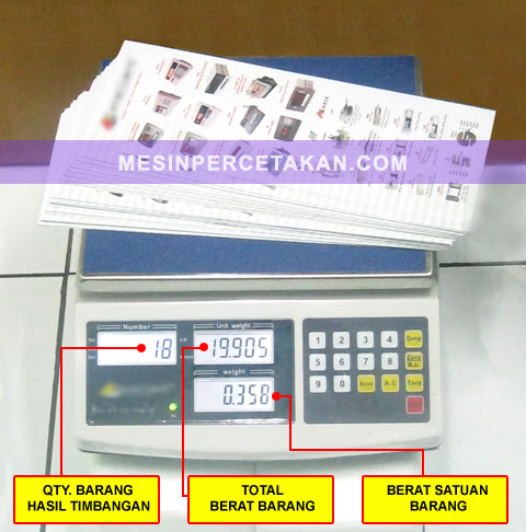 Timbangan Digital non Mekanik | Penghitung Barang Cetakan