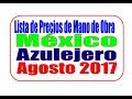 México Colocación de azulejos Precios de mano de obra